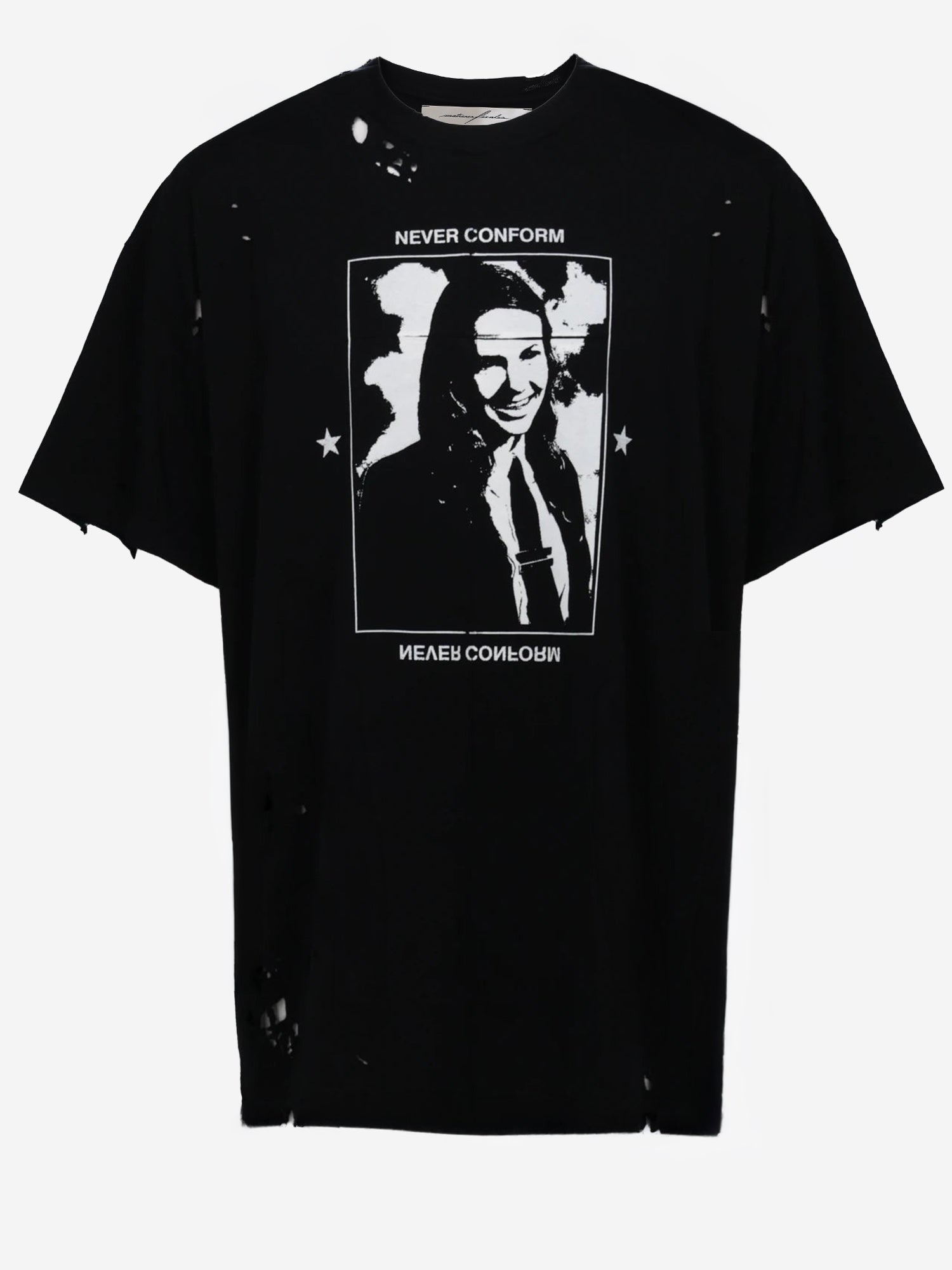 T-SHIRT HANNAH IN COTONE CON GRAFICA FRONTALE MAT02T006 1 MATIERES FECALES 