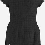 TOP OFF-SHOULDER CON ORLO SFILACCIATO MAT02T101 1 MATIERES FECALES 
