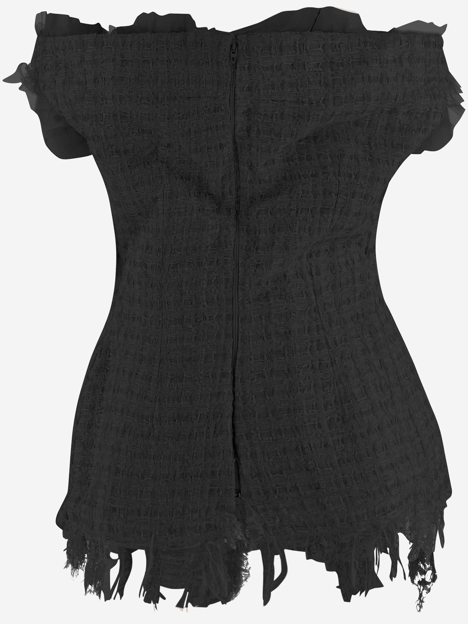 TOP OFF-SHOULDER CON ORLO SFILACCIATO MAT02T101 1 MATIERES FECALES 