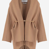 CAPPOTTO IN PURA CAMMELLO CON FRANGE MXMABILITA 001 MAX MARA 
