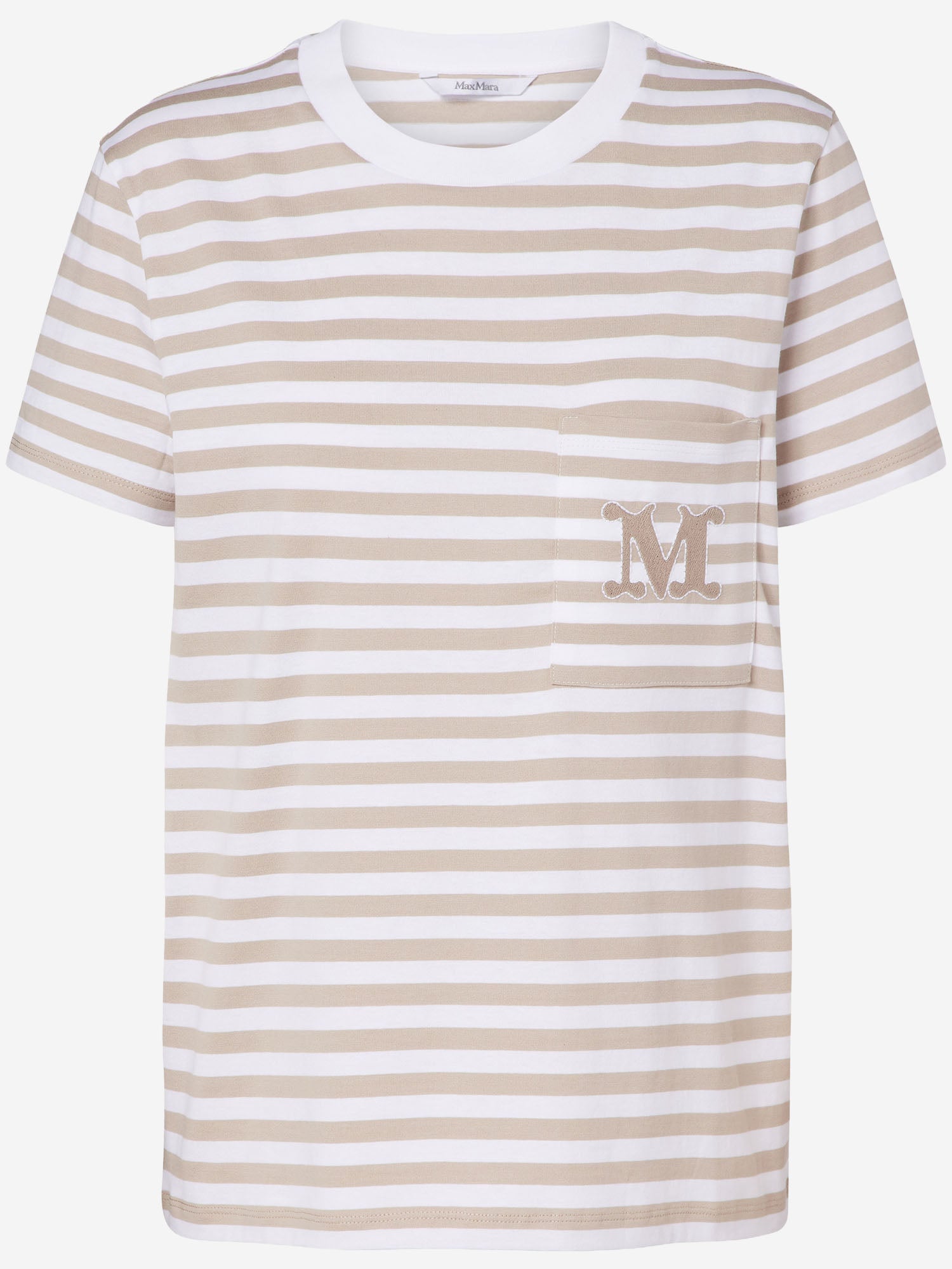 T-SHIRT IN COTONE CON LOGO MXMOBOLI 008 MAX MARA 