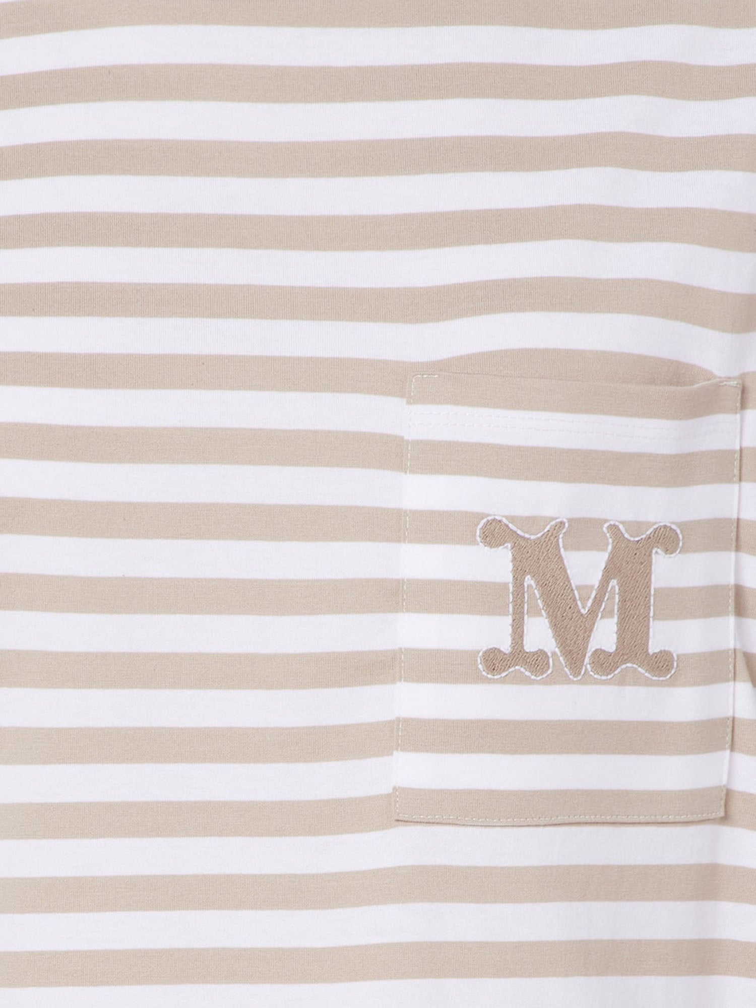 T-SHIRT IN COTONE CON LOGO MXMOBOLI 008 MAX MARA 