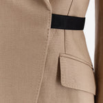 GIACCA IN LINO CON CINTURA A CONTRASTO MXSFIONDA 003 MAX MARA 