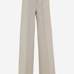 PANTALONI IN DRILL DI LINO MXSGINNICO 002 MAX MARA 