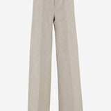 PANTALONI IN DRILL DI LINO MXSGINNICO 002 MAX MARA 
