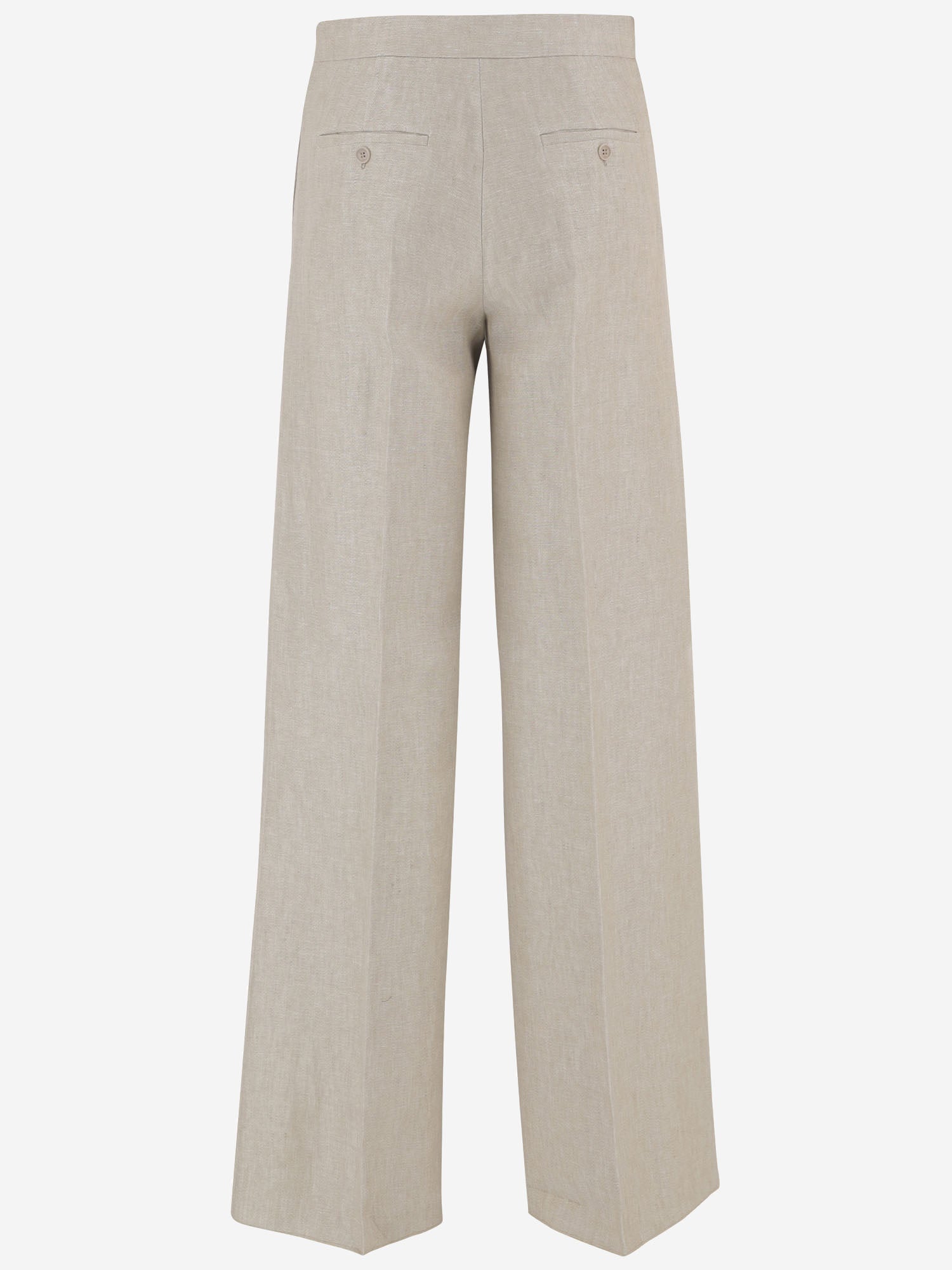 PANTALONI IN DRILL DI LINO MXSGINNICO 002 MAX MARA 