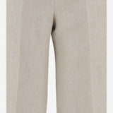 PANTALONI IN DRILL DI LINO MXSGINNICO 002 MAX MARA 