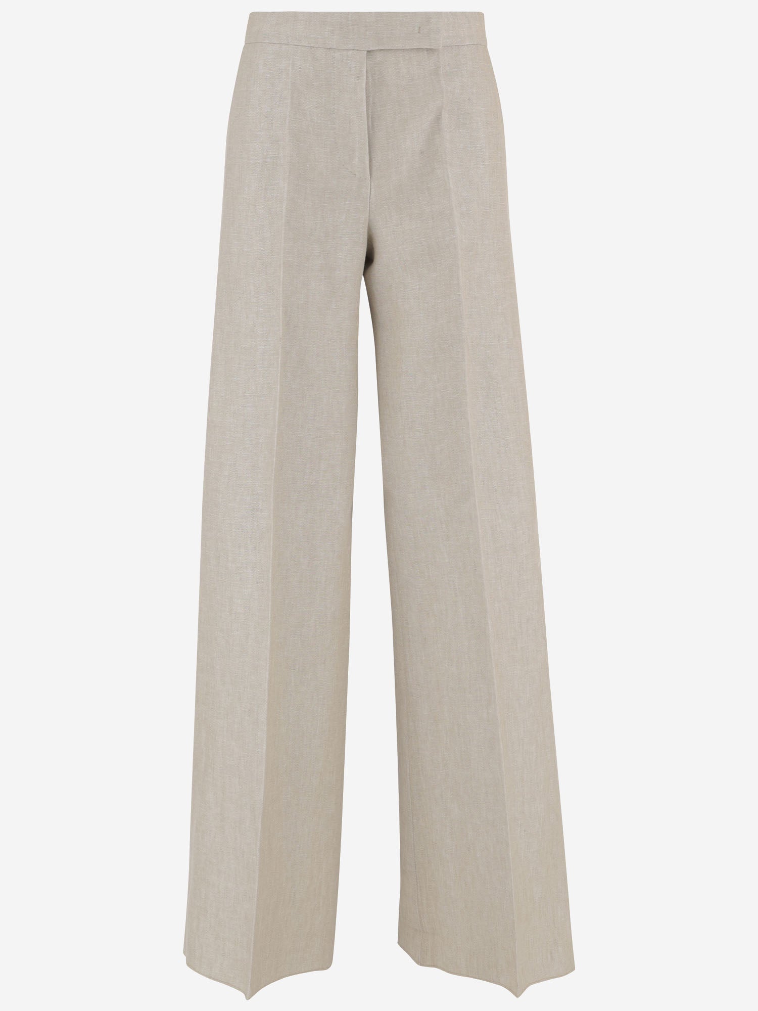 PANTALONI IN DRILL DI LINO MXSGINNICO 002 MAX MARA 