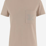 T-SHIRT IN COTONE CON LOGO PAPAIA 002 MAX MARA 