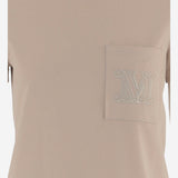 T-SHIRT IN COTONE CON LOGO PAPAIA 002 MAX MARA 