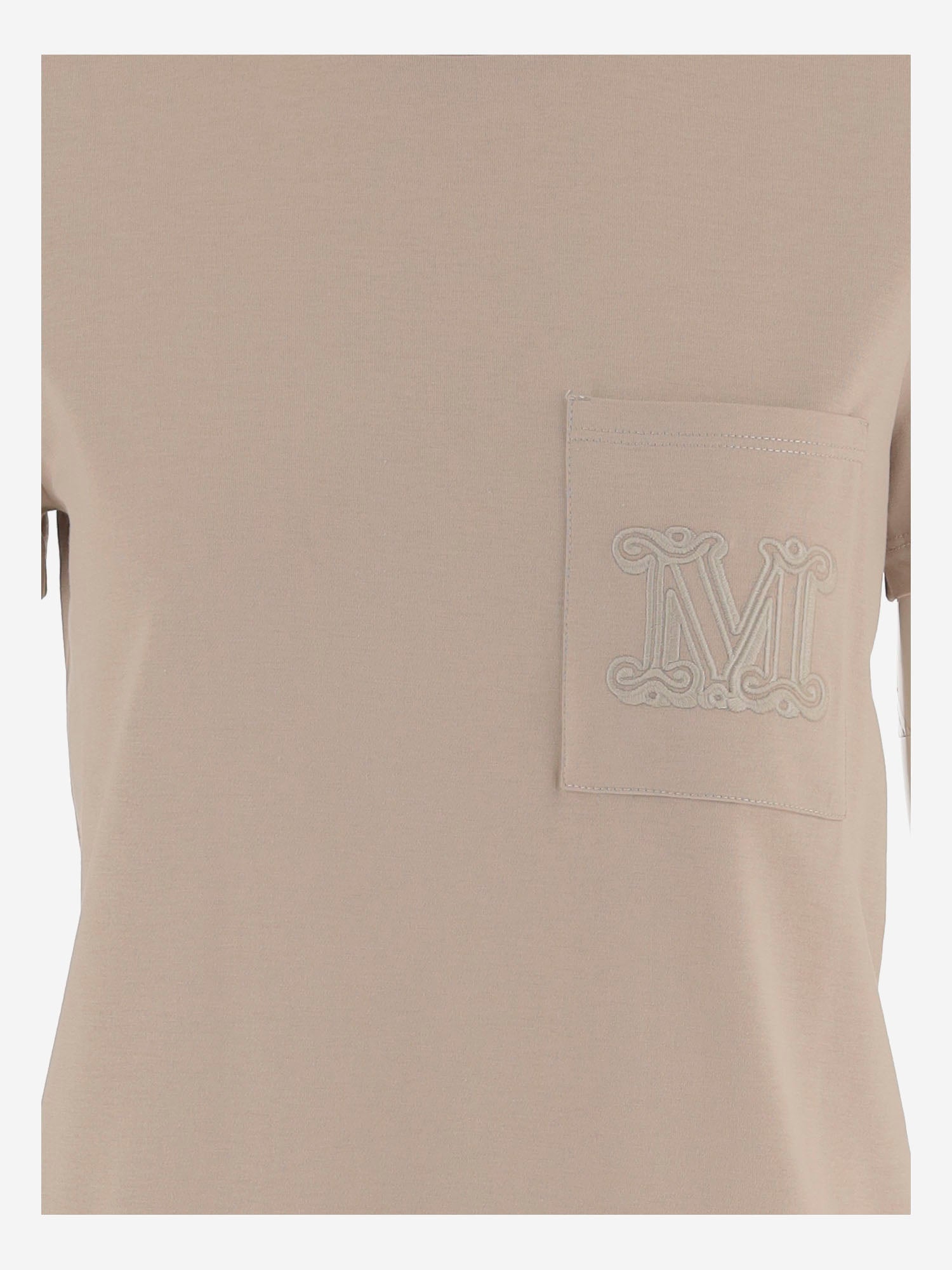 T-SHIRT IN COTONE CON LOGO PAPAIA 002 MAX MARA 