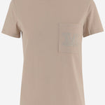T-SHIRT IN COTONE CON LOGO PAPAIA 002 MAX MARA 