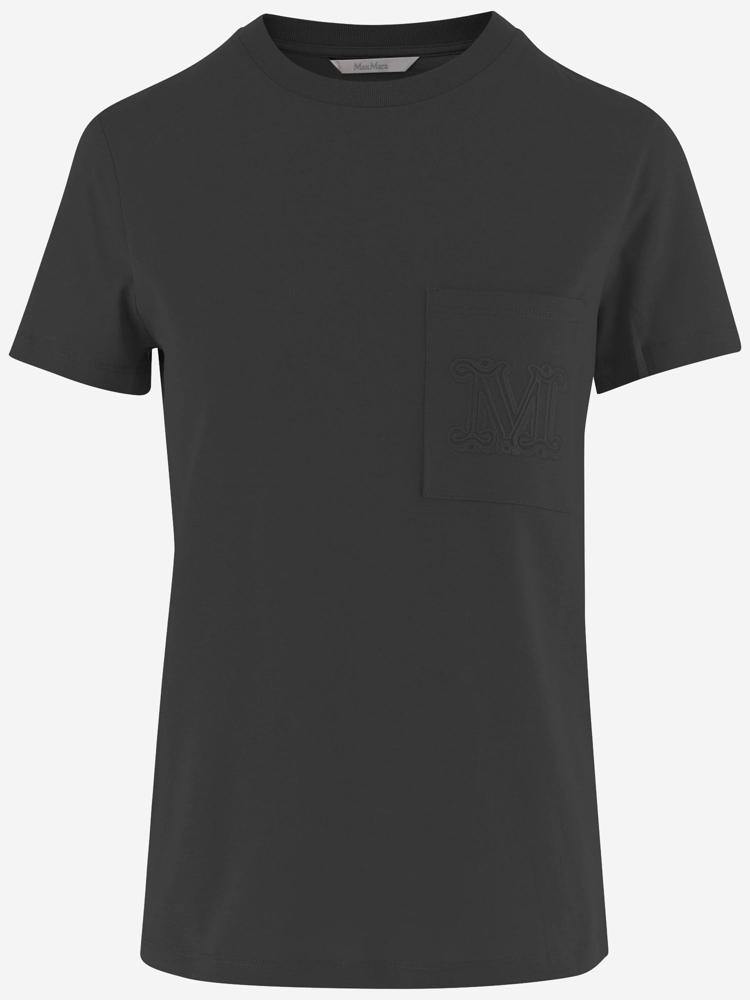 T-SHIRT IN COTONE CON LOGO PAPAIA 006 MAX MARA 