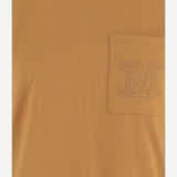 T-SHIRT IN COTONE CON LOGO PAPAIA 008 MAX MARA 