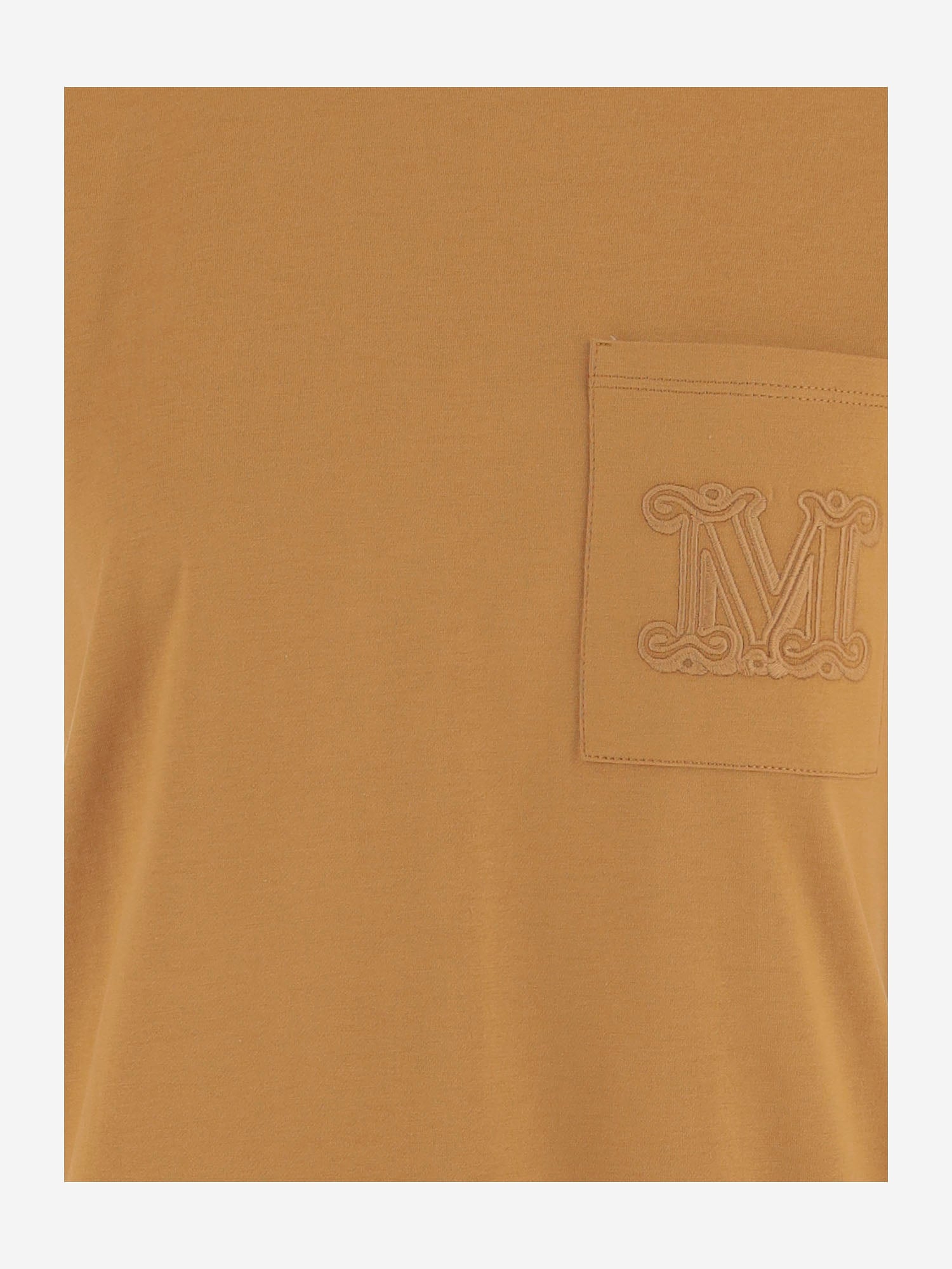 T-SHIRT IN COTONE CON LOGO PAPAIA 008 MAX MARA 