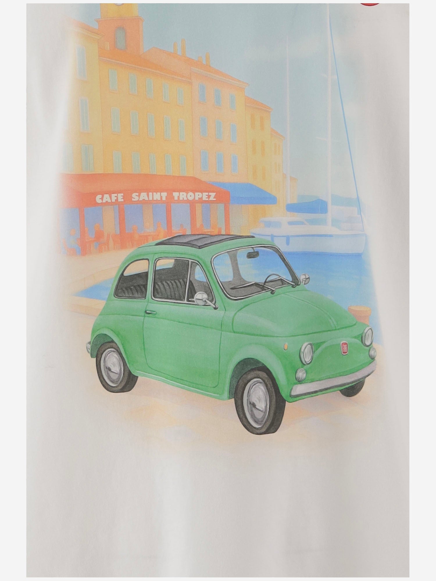 T-SHIRT IN COTONE CON STAMPA DNV0002 04445L MC2 SAINT BARTH 