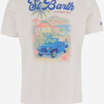 T-SHIRT IN COTONE CON STAMPA DNV0002 04444L MC2 SAINT BARTH 