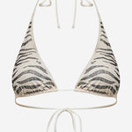 TOP BIKINI GUIANA CON MOTIVO ANIMALIER IN STRASS GUIA003 00235L MC2 SAINT BARTH 