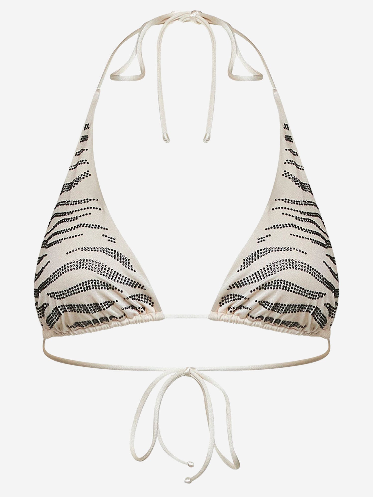 TOP BIKINI GUIANA CON MOTIVO ANIMALIER IN STRASS GUIA003 00235L MC2 SAINT BARTH 