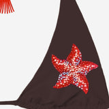 TOP BIKINI GUIANA CON STELLE MARINE IN PERLINE GUIA003 00618L MC2 SAINT BARTH 