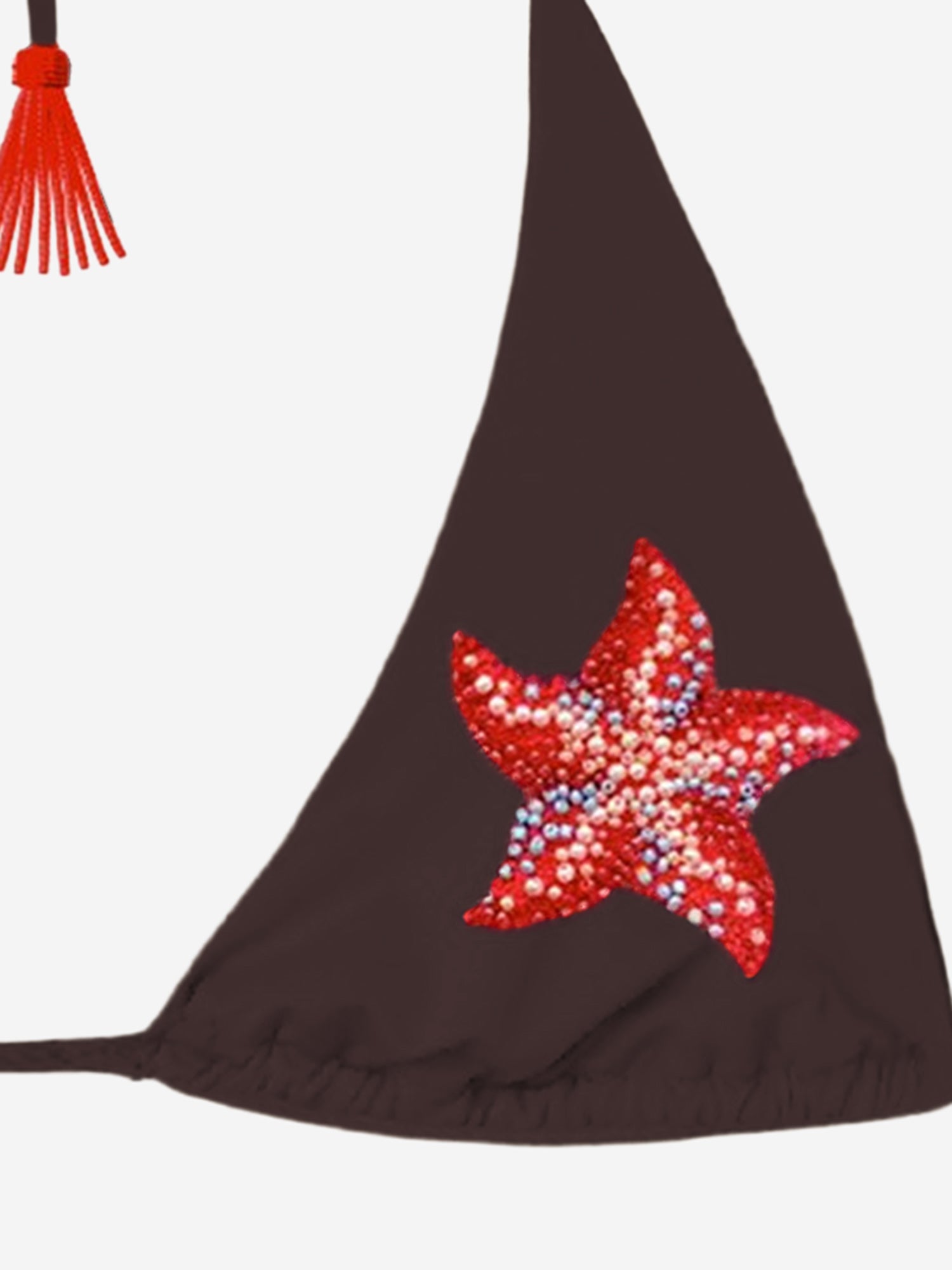 TOP BIKINI GUIANA CON STELLE MARINE IN PERLINE GUIA003 00618L MC2 SAINT BARTH 