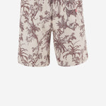 SHORTS DA BAGNO IN NYLON CON STAMPA TROPICALE GUS0010 01543L MC2 SAINT BARTH 