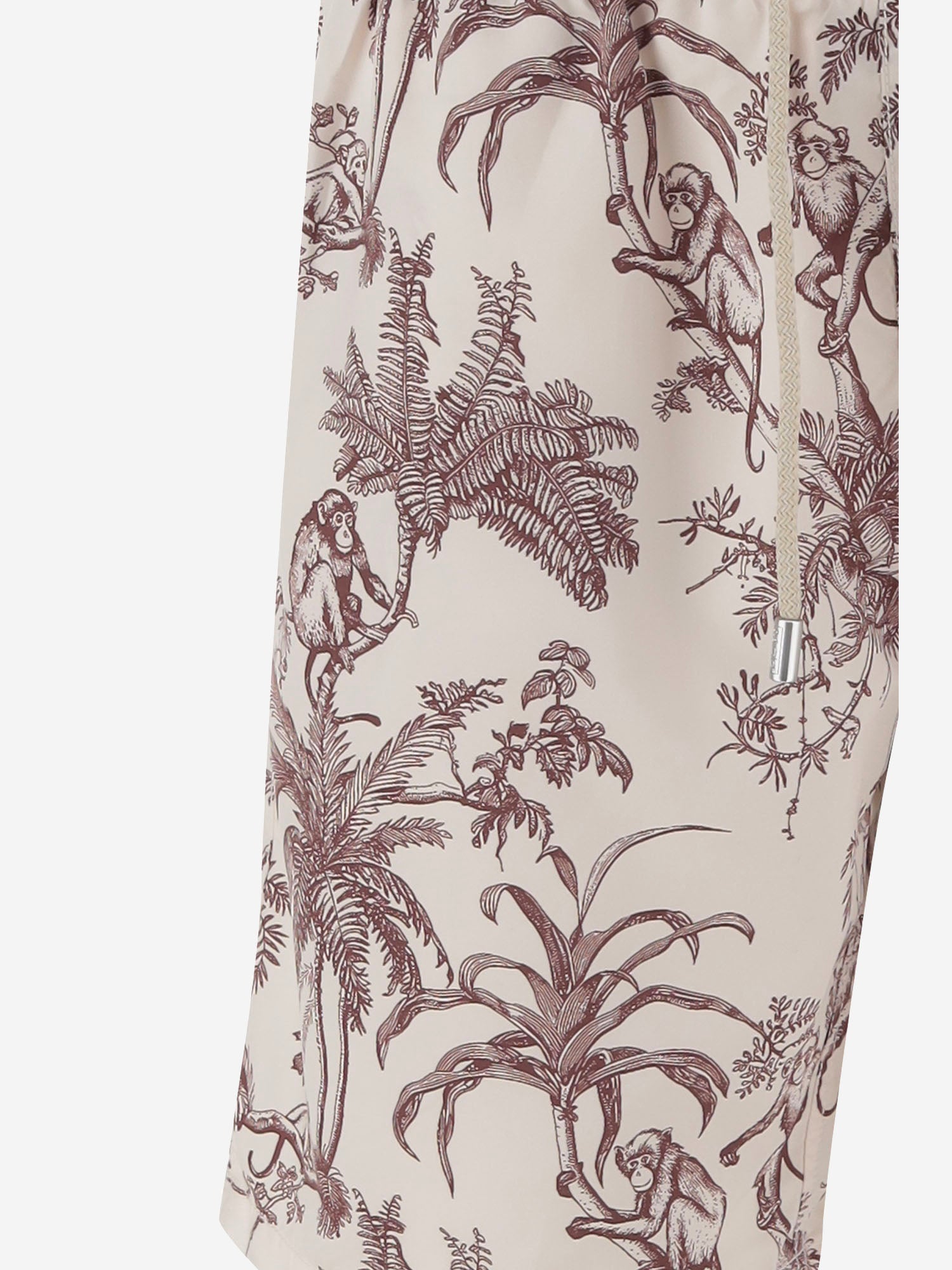 SHORTS DA BAGNO IN NYLON CON STAMPA TROPICALE GUS0010 01543L MC2 SAINT BARTH 