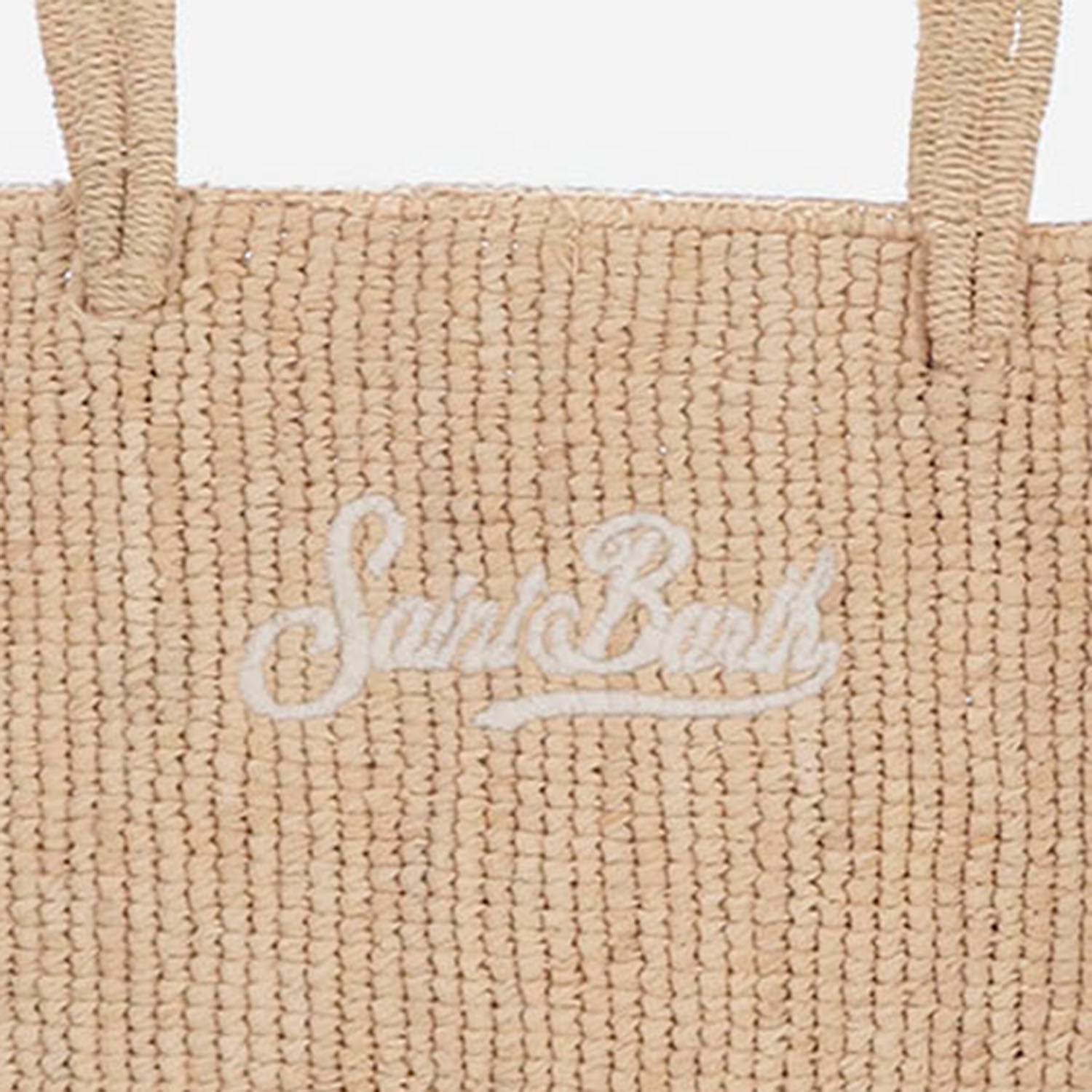 BORSA A MANO IN RAFIA CON LOGO HAND001 00222L MC2 SAINT BARTH 