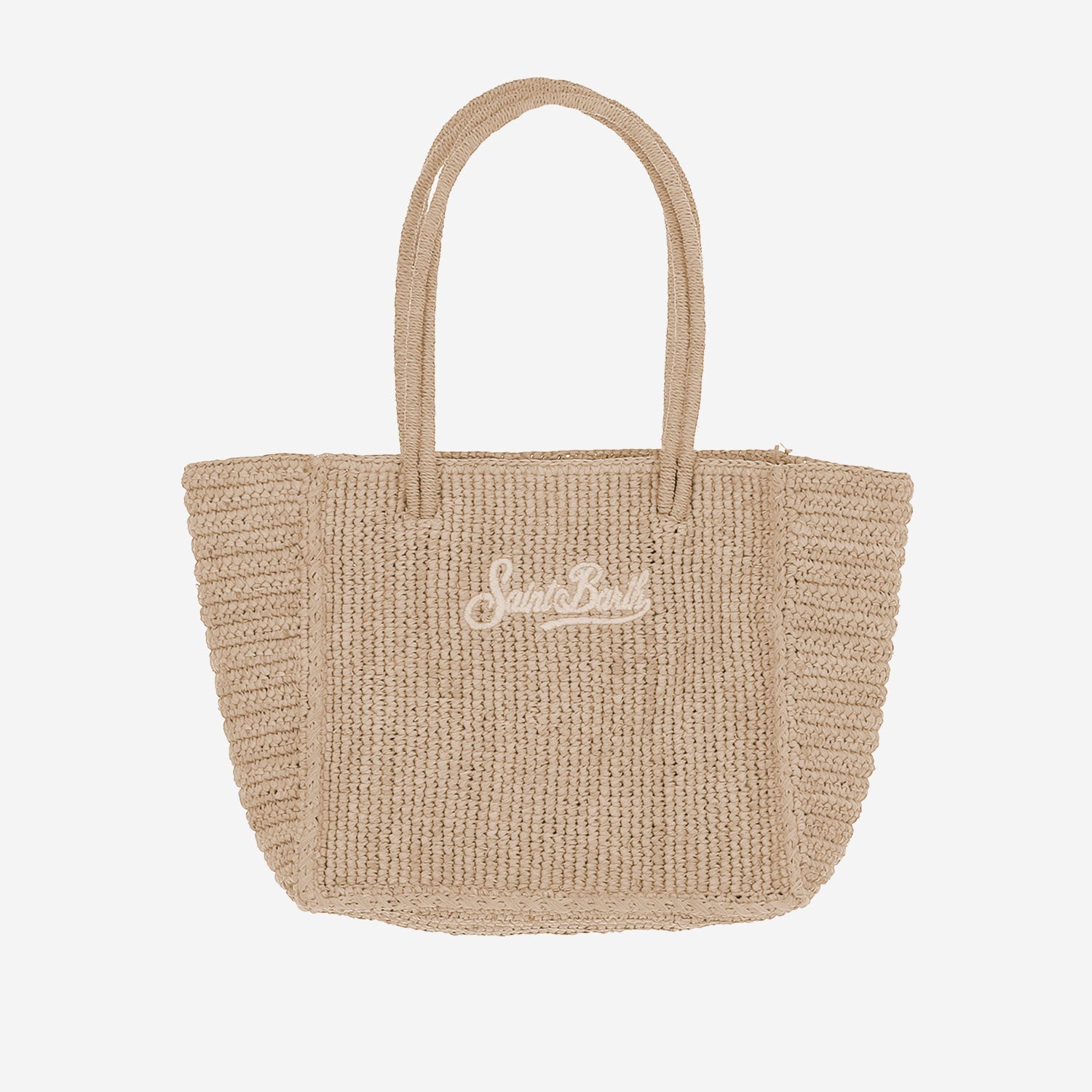 BORSA A MANO IN RAFIA CON LOGO HAND002 00222L MC2 SAINT BARTH 
