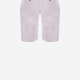 PANTALONI CORTI IN COTONE A RIGHE ISC0001 00972L MC2 SAINT BARTH 