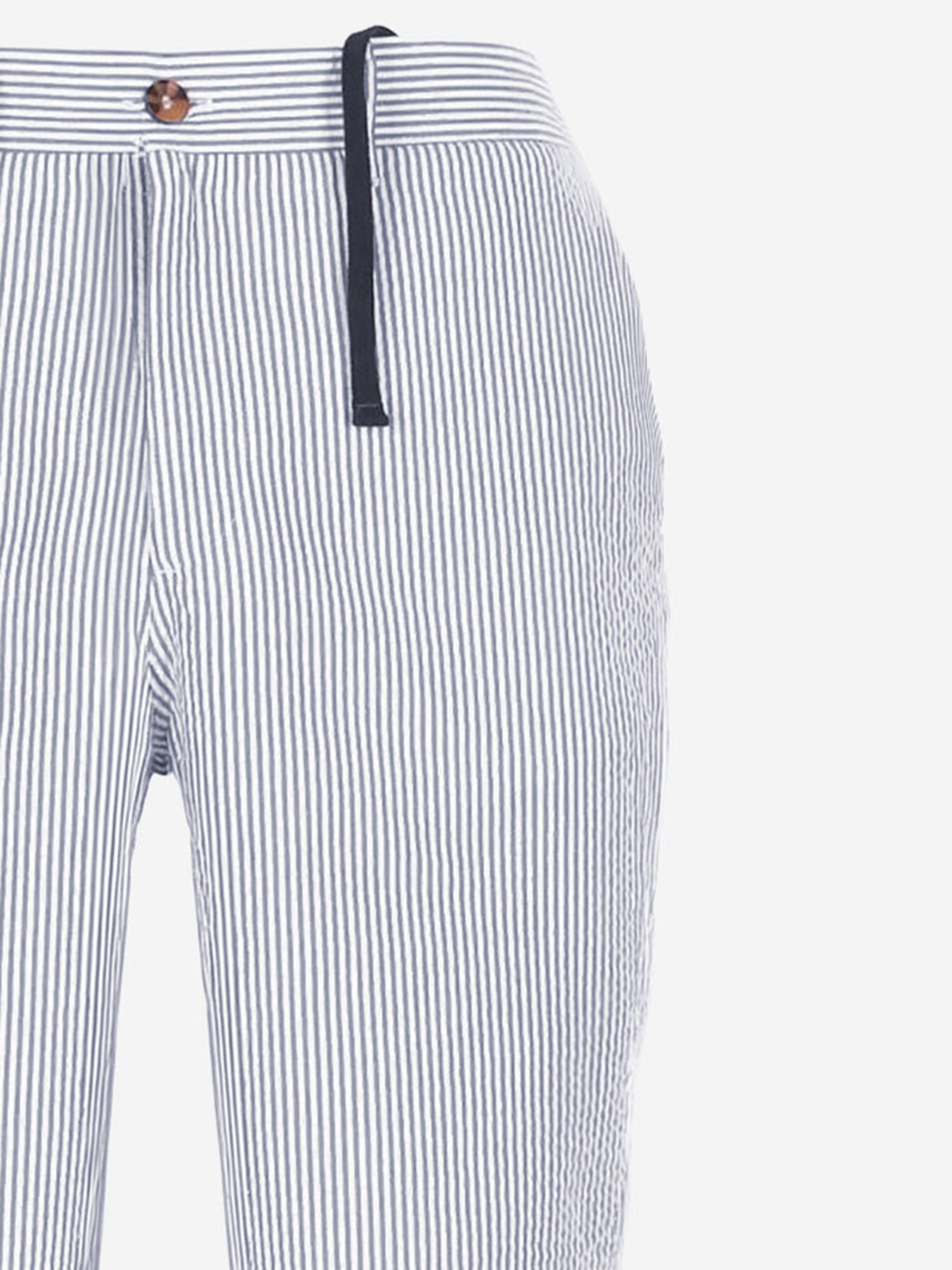 PANTALONI CORTI IN COTONE A RIGHE ISC0001 03931L MC2 SAINT BARTH 