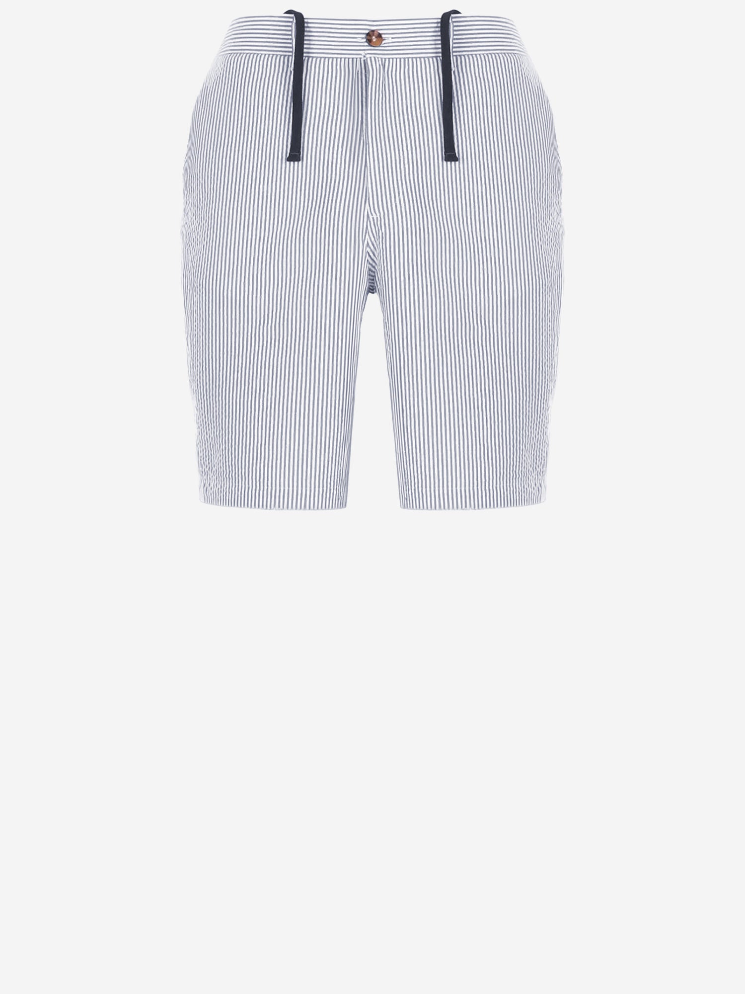 PANTALONI CORTI IN COTONE A RIGHE ISC0001 03931L MC2 SAINT BARTH 
