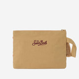 POCHETTE IN JUTA CON FANTASIA CORALLO RICAMATA JUTE002 00886L MC2 SAINT BARTH 