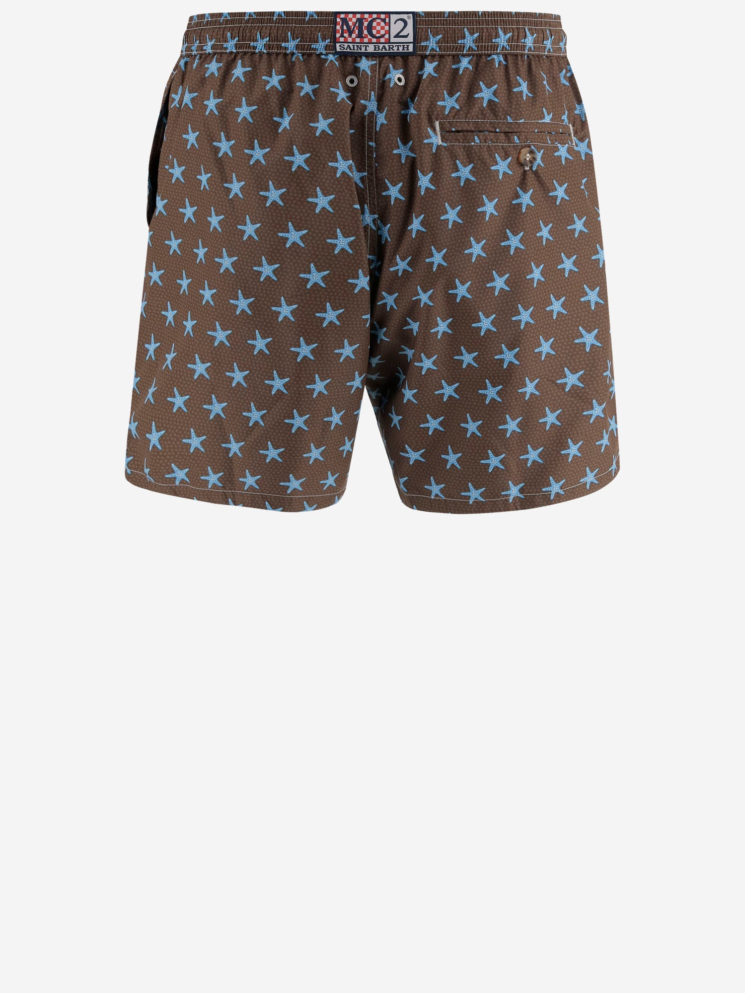 SHORTS DA BAGNO IN NYLON CON MOTIVO FANTASIA LIG0003 07742L MC2 SAINT BARTH 