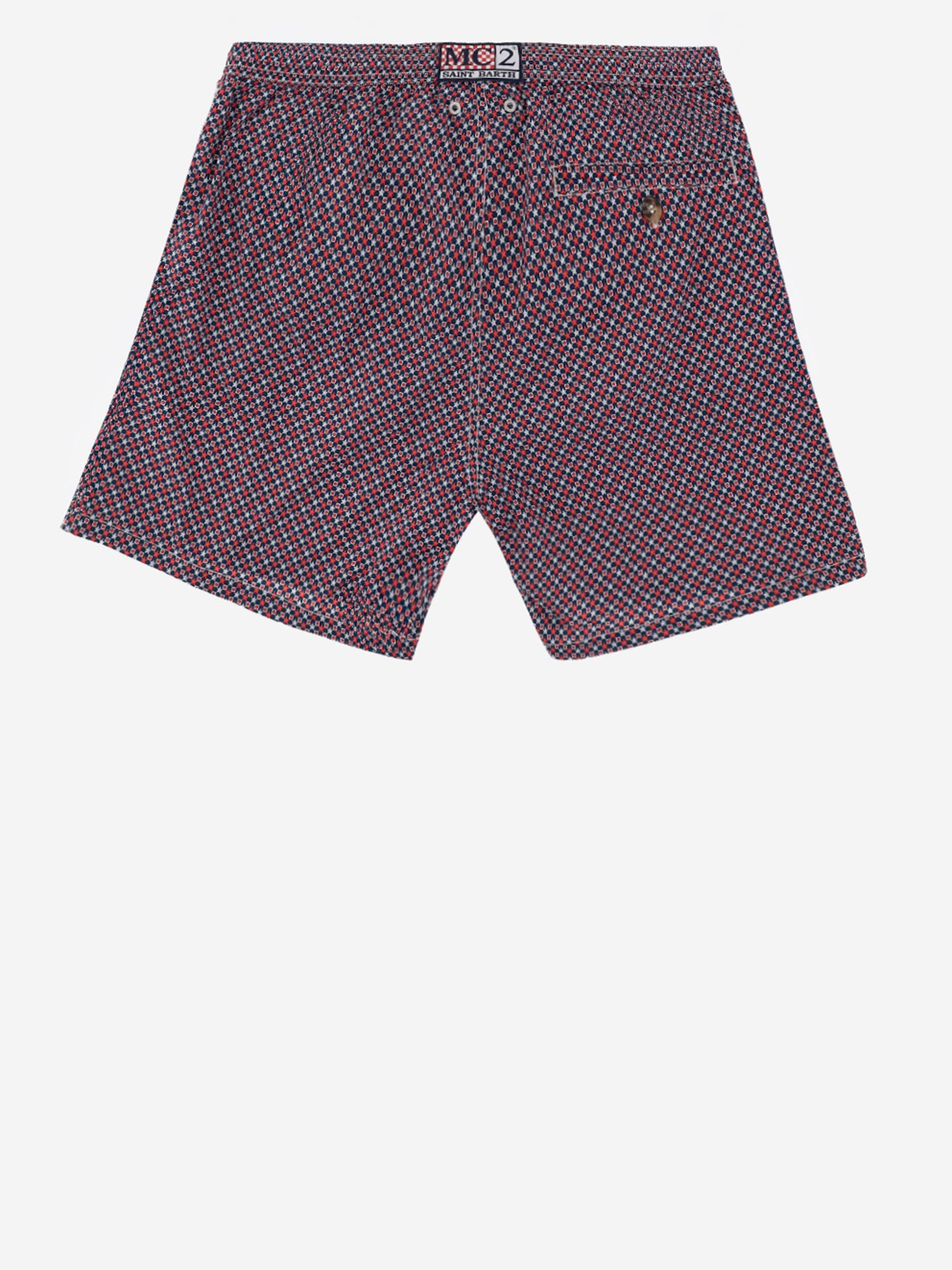 SHORTS DA BAGNO IN NYLON CON MOTIVO FANTASIA LIG0016 00068L MC2 SAINT BARTH 