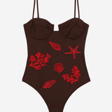 COSTUME INTERO CON RICAMI MARINI MEDE002 08586L MC2 SAINT BARTH 