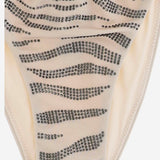 SLIP DA BAGNO GUAIANA CON MOTIVO ANIMALIER IN STRASS NOE0001 00235L MC2 SAINT BARTH 