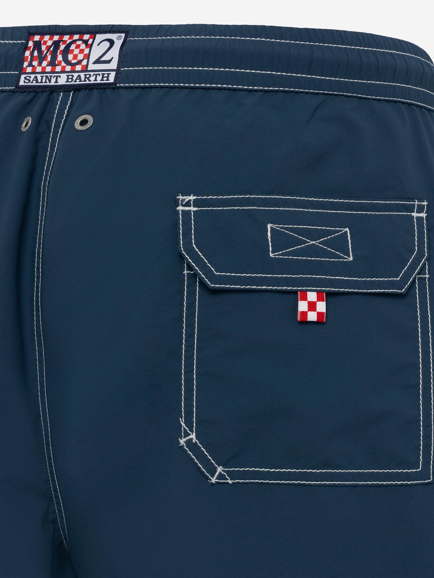 SHORTS DA BAGNO IN NYLON CON LOGO PATM001 00248L MC2 SAINT BARTH 