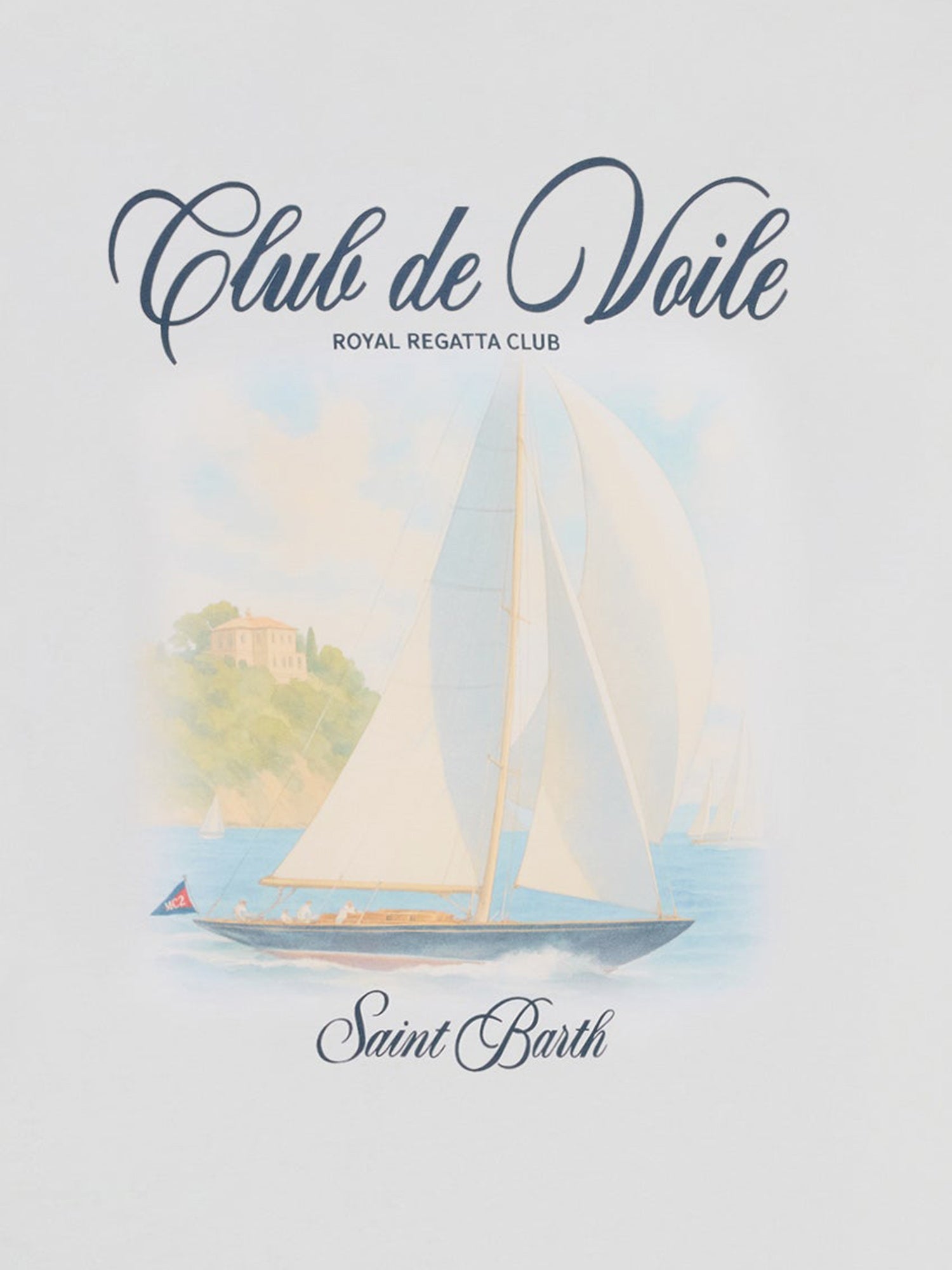T-SHIRT IN COTONE CON STAMPA PRL0002 03381L MC2 SAINT BARTH 