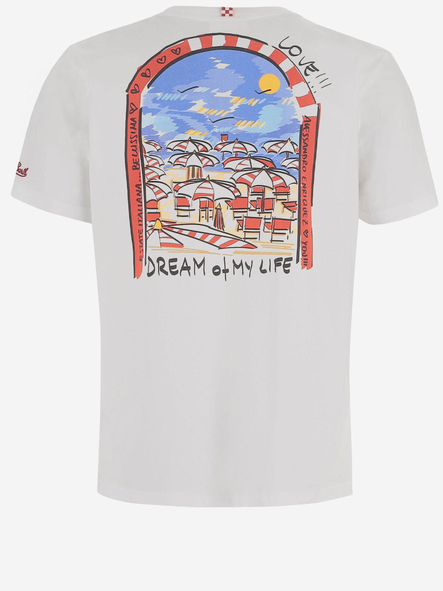 T-SHIRT IN COTONE CON STAMPA PRL0002 04502L MC2 SAINT BARTH 