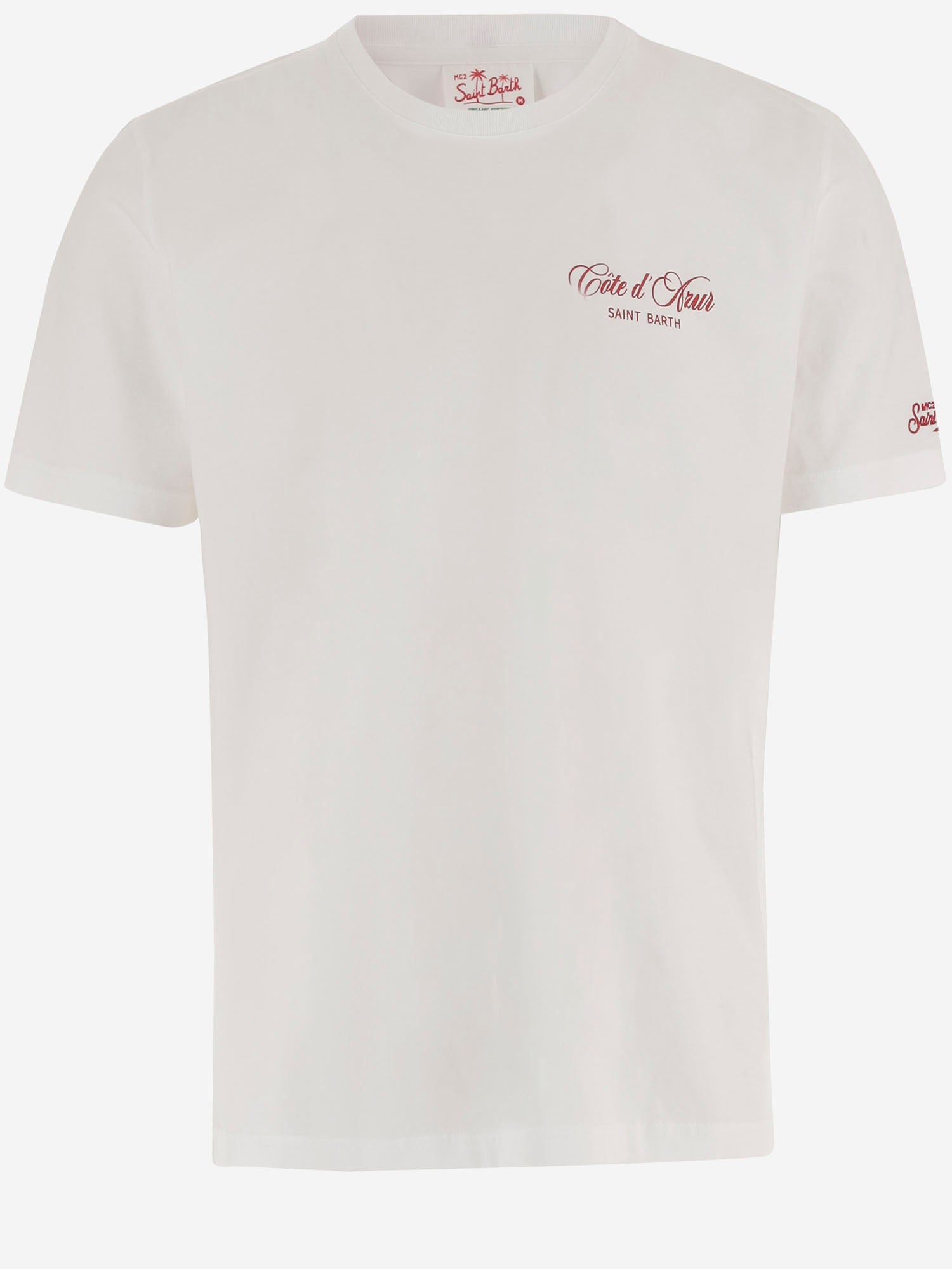 T-SHIRT IN COTONE CON STAMPA PRL0002 00384L MC2 SAINT BARTH 