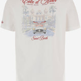 T-SHIRT IN COTONE CON STAMPA PRL0002 00384L MC2 SAINT BARTH 