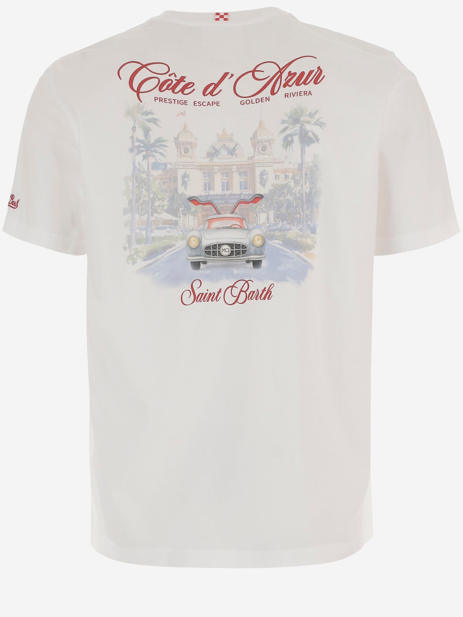 T-SHIRT IN COTONE CON STAMPA PRL0002 00384L MC2 SAINT BARTH 