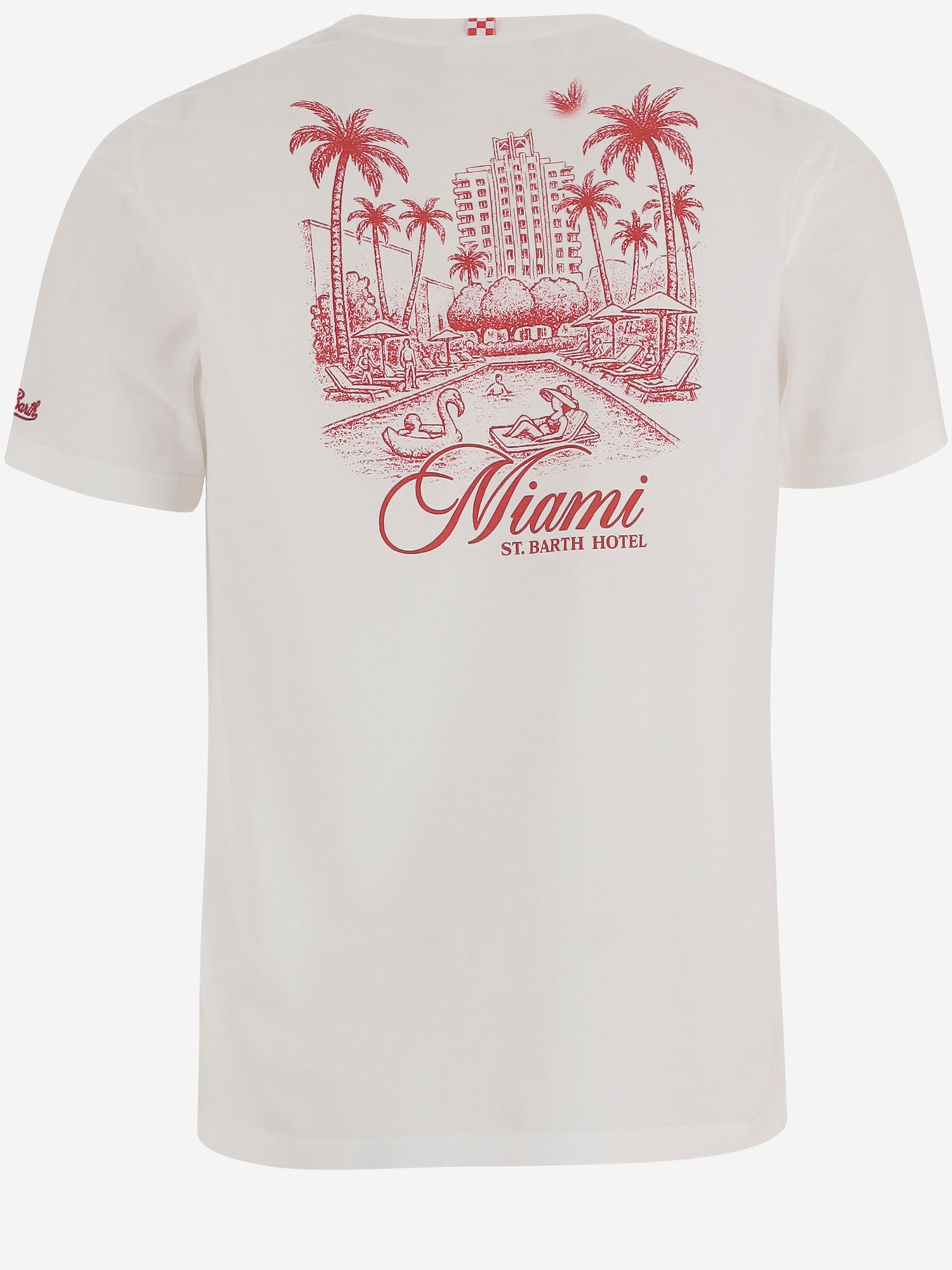 T-SHIRT IN COTONE CON STAMPA PRL0002 00385L MC2 SAINT BARTH 