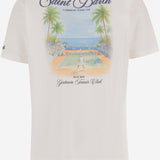 T-SHIRT IN COTONE CON STAMPA PRL0002 00931L MC2 SAINT BARTH 