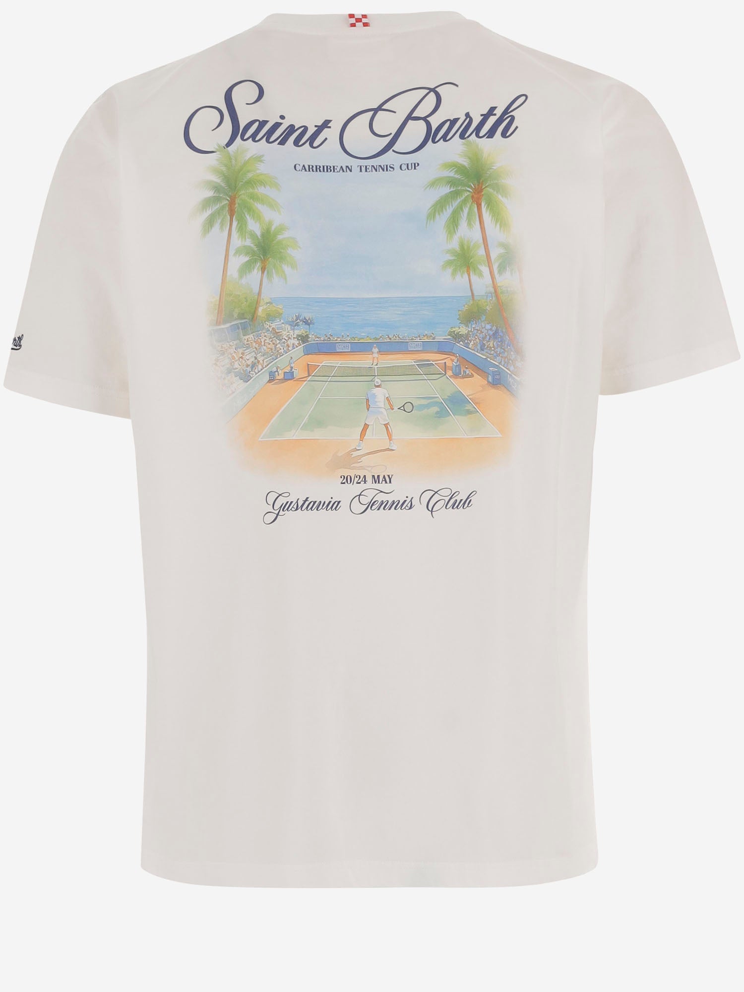 T-SHIRT IN COTONE CON STAMPA PRL0002 00931L MC2 SAINT BARTH 