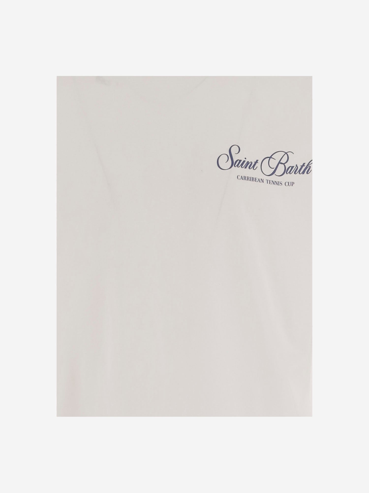 T-SHIRT IN COTONE CON STAMPA PRL0002 00931L MC2 SAINT BARTH 