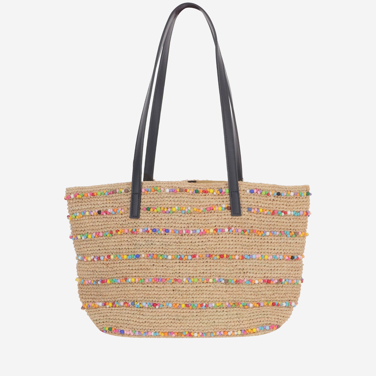 BORSA SHOPPING IN RAFIA CON LOGO RAFC002 00357L MC2 SAINT BARTH 