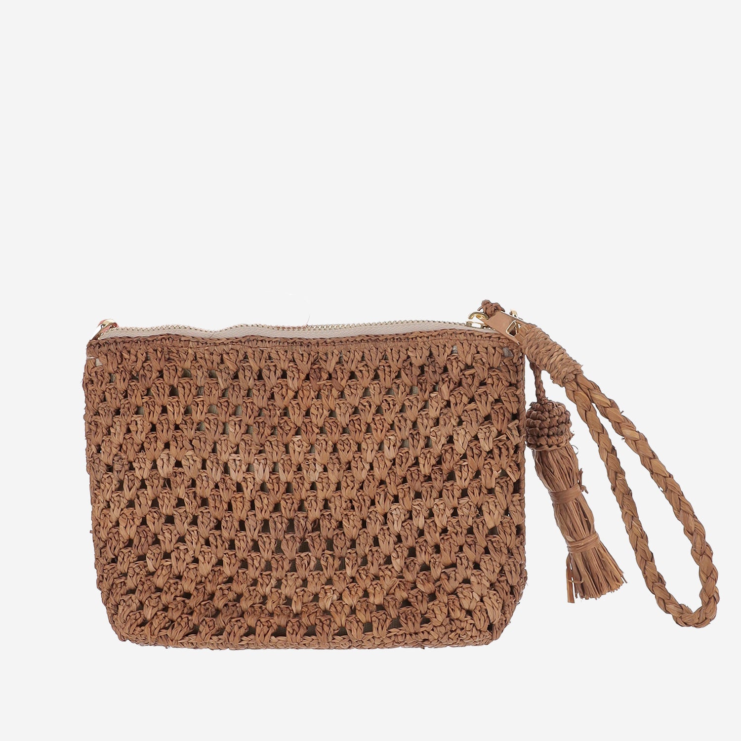 POCHETTE IN RAFIA CON LOGO RAFP001 09038L MC2 SAINT BARTH 