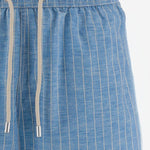 SHORTS DA BAGNO IN NYLON CON MOTIVO A RIGHE SYR0001 00489L MC2 SAINT BARTH 
